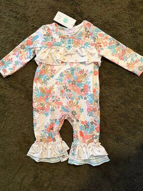 Bunch of Flowers & Boys: Girl's Infant Romper